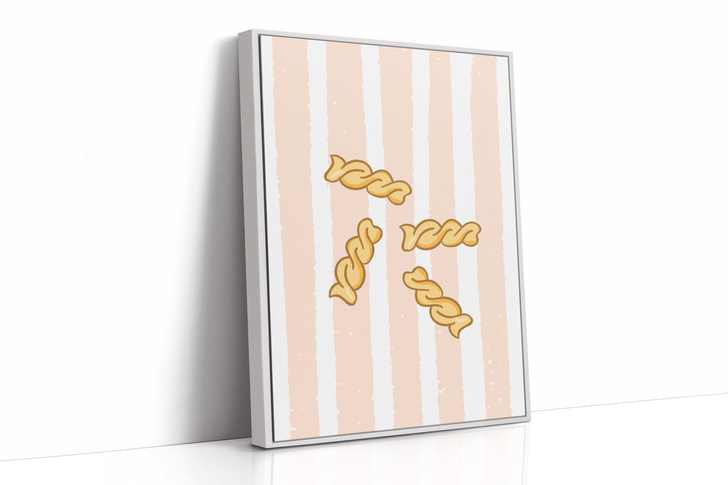 Pasta Dances Through Blush Stripes