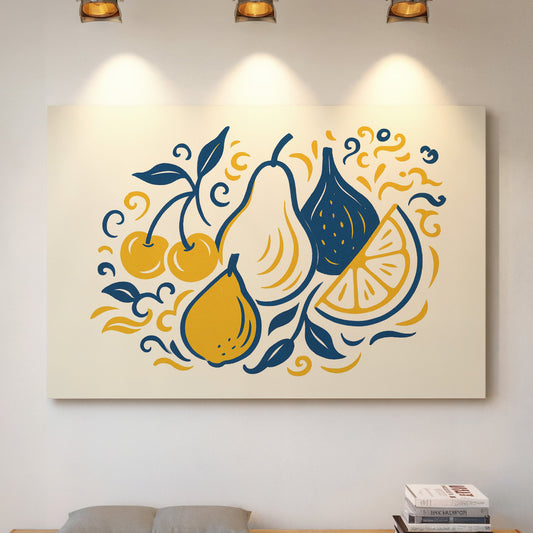 Mediterranean Kitchen Dances In Blue