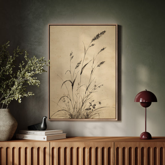 Wild Grasses Bow To Autumn Wind