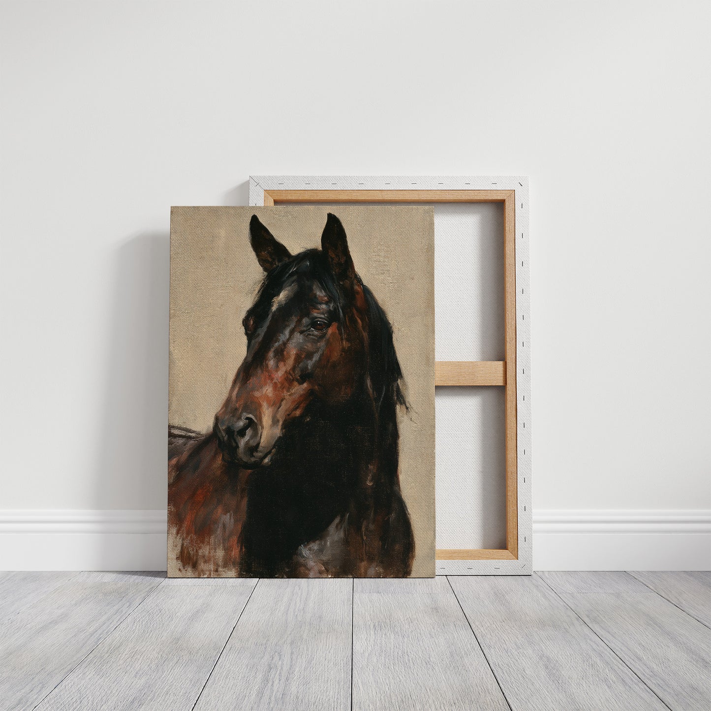 Bay Horse Classic Oil Portrait