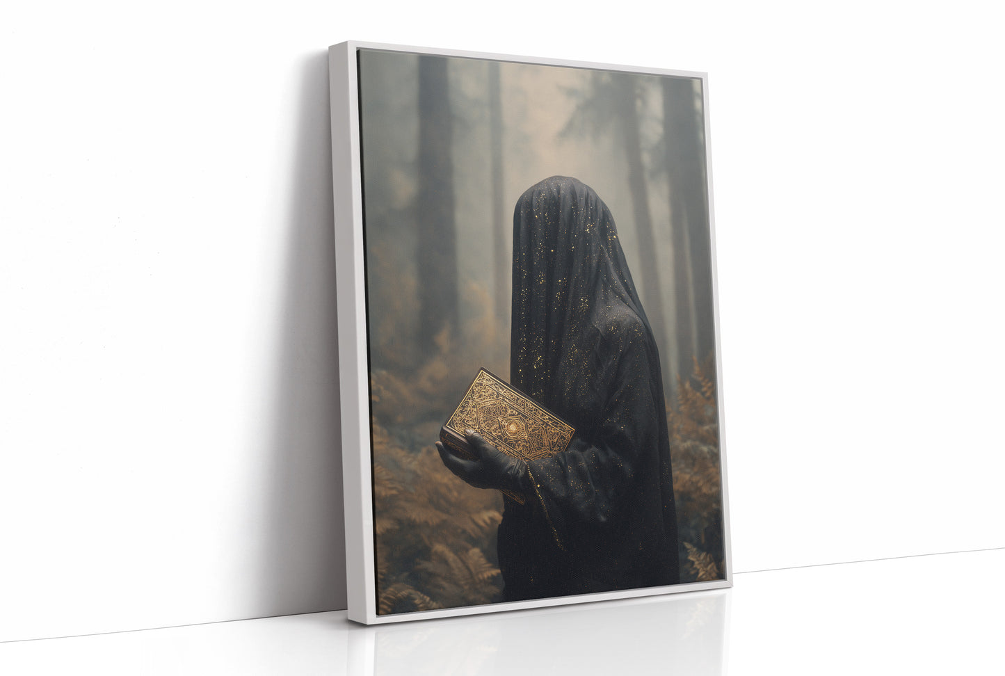 Ancient Tomes Between Forest Mists
