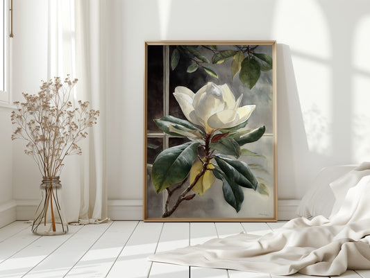 Petals Beneath the Window's Gaze