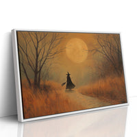 Autumn Path Under Harvest Moon