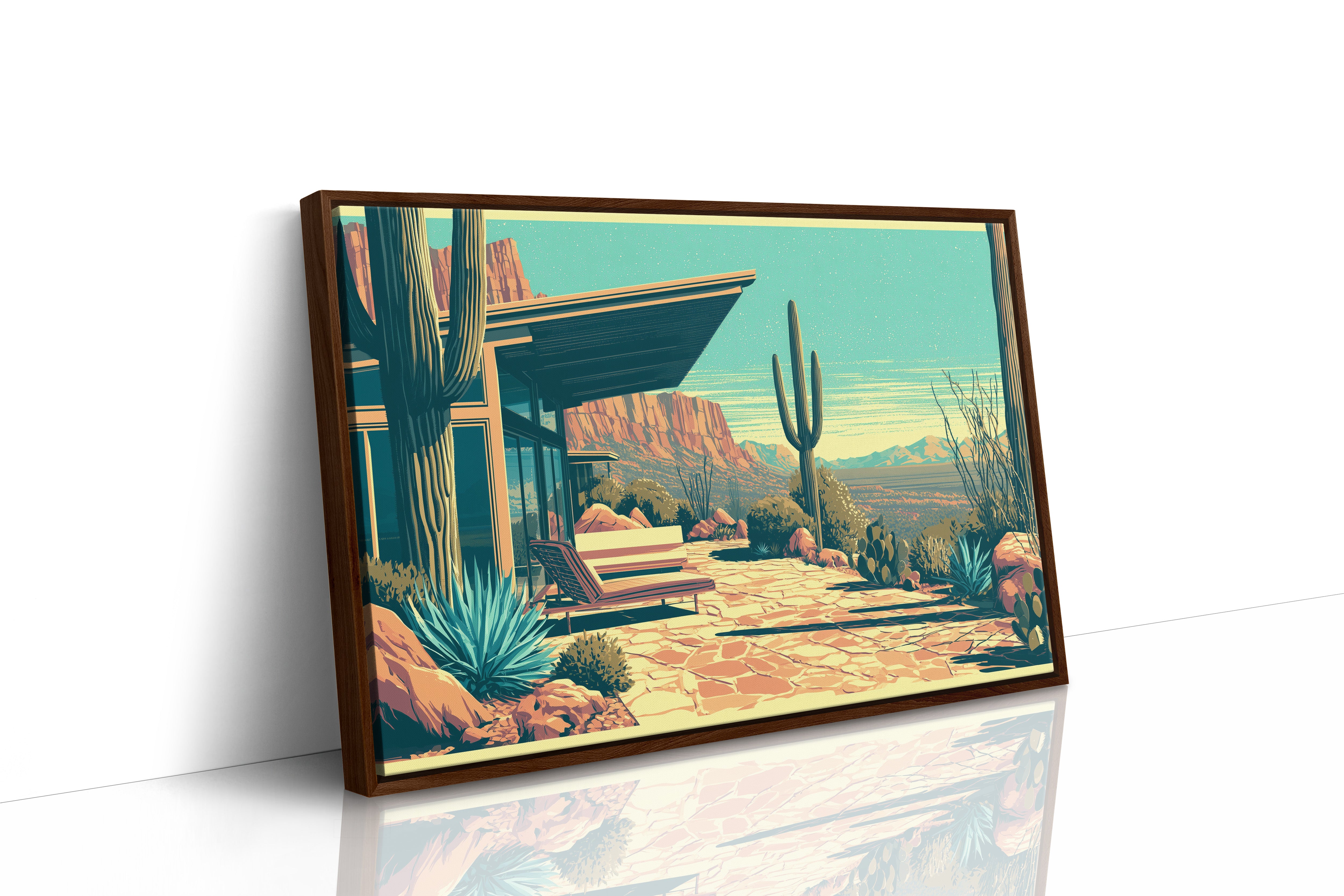 Canyon View, Mid-Century Patio
