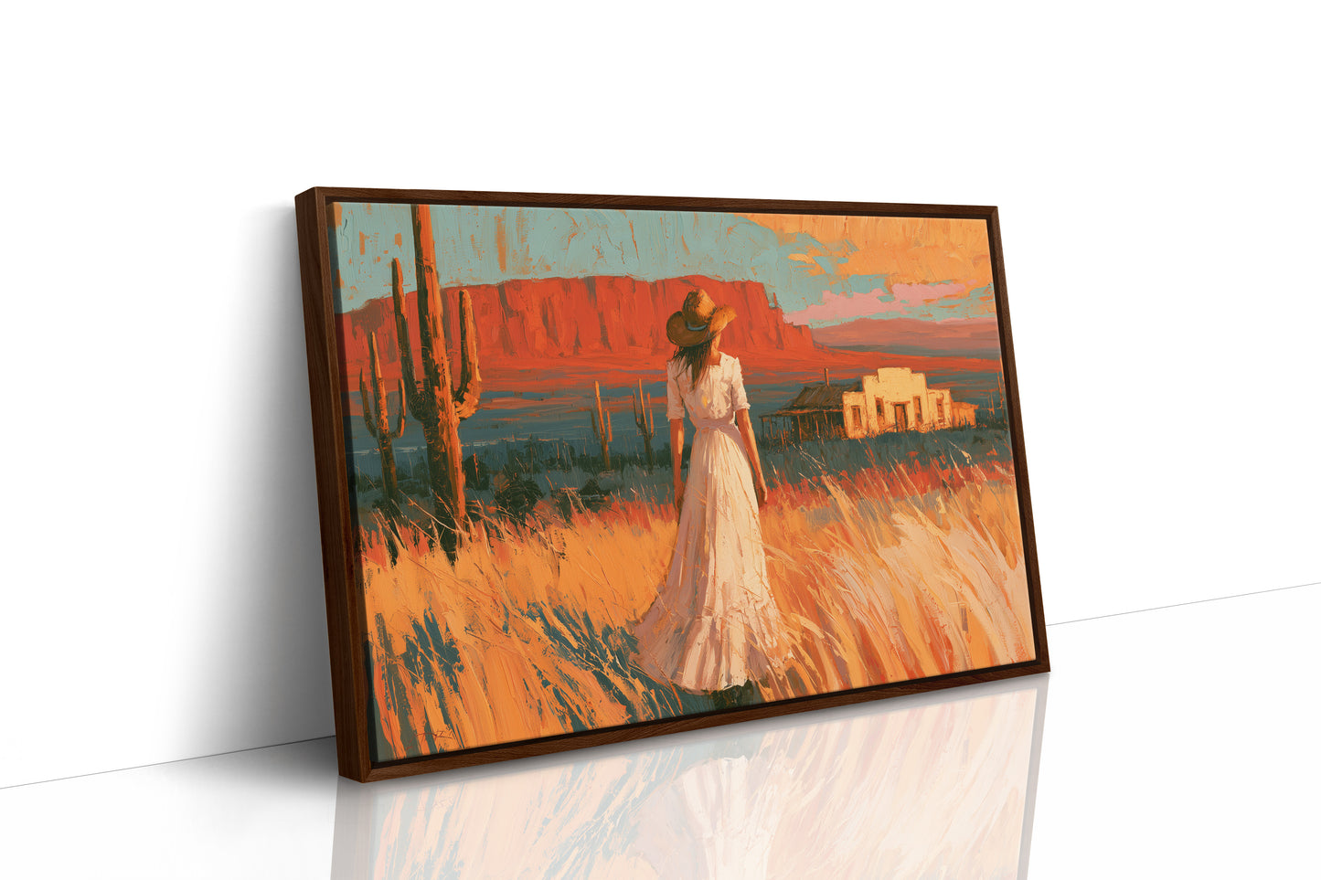 Homestead In Amber Light