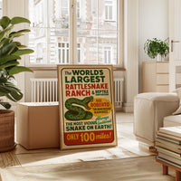 World’s Largest Rattlesnake Ranch Print