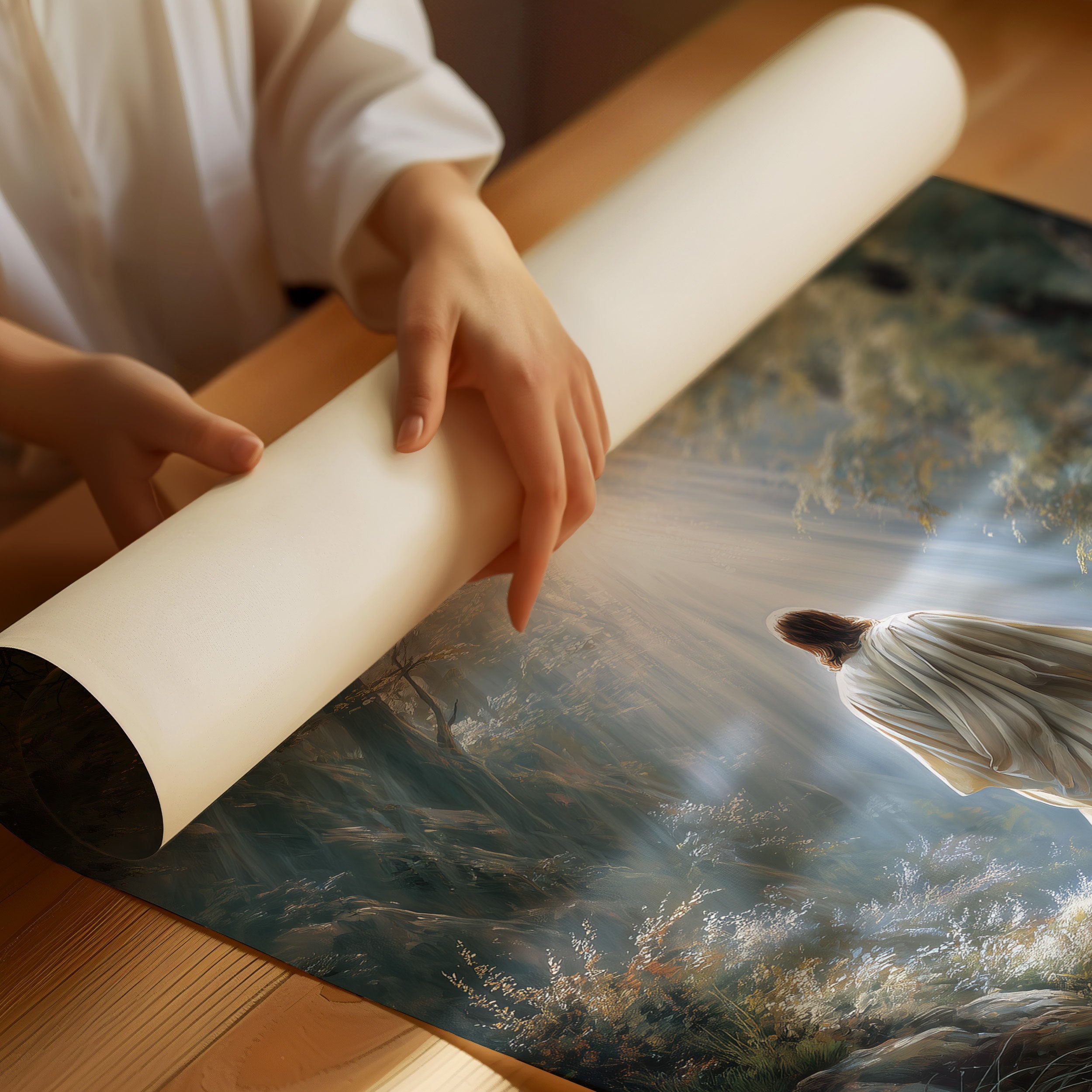 Light Guides The Forest Path