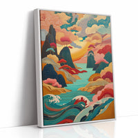 Ocean Dreams Paint Mountain Peaks