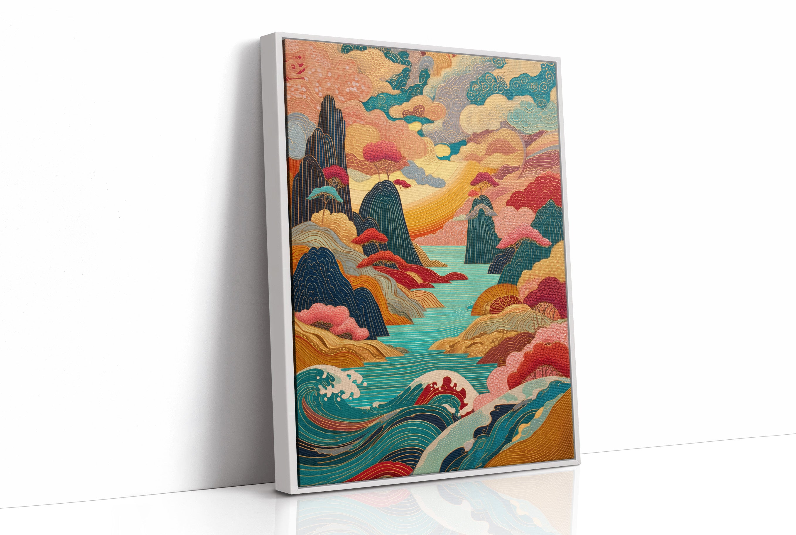 Ocean Dreams Paint Mountain Peaks