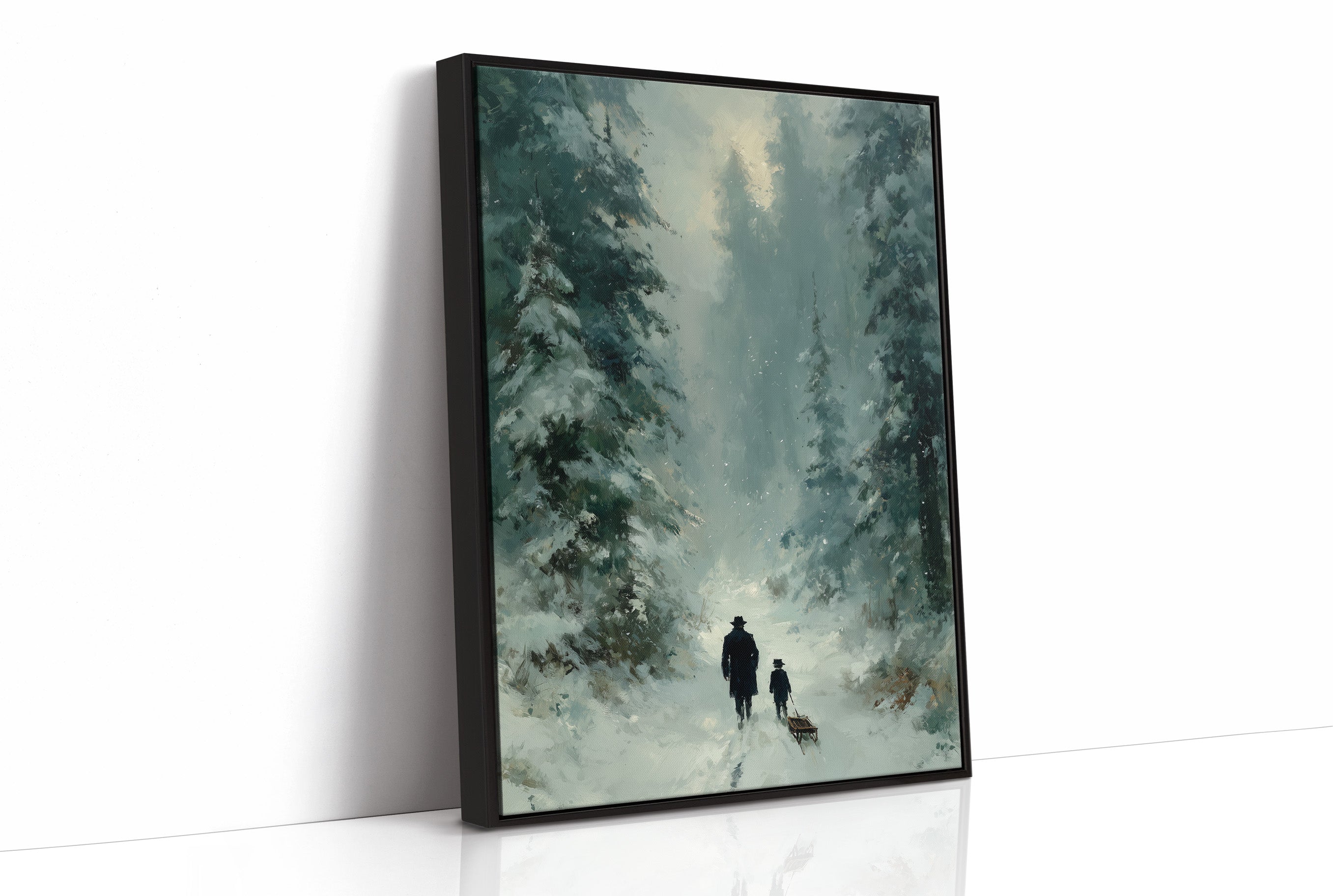 Father, Son, and a Sled