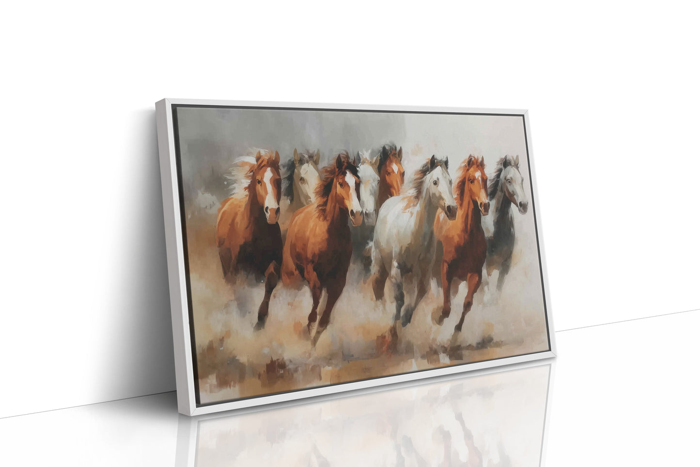 Thunder Hooves Dance Through Desert Dust