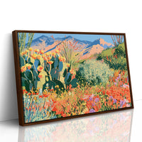 Desert Superbloom, Mountain Backdrop