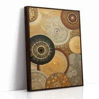 Celestial Circles Dance In Gold