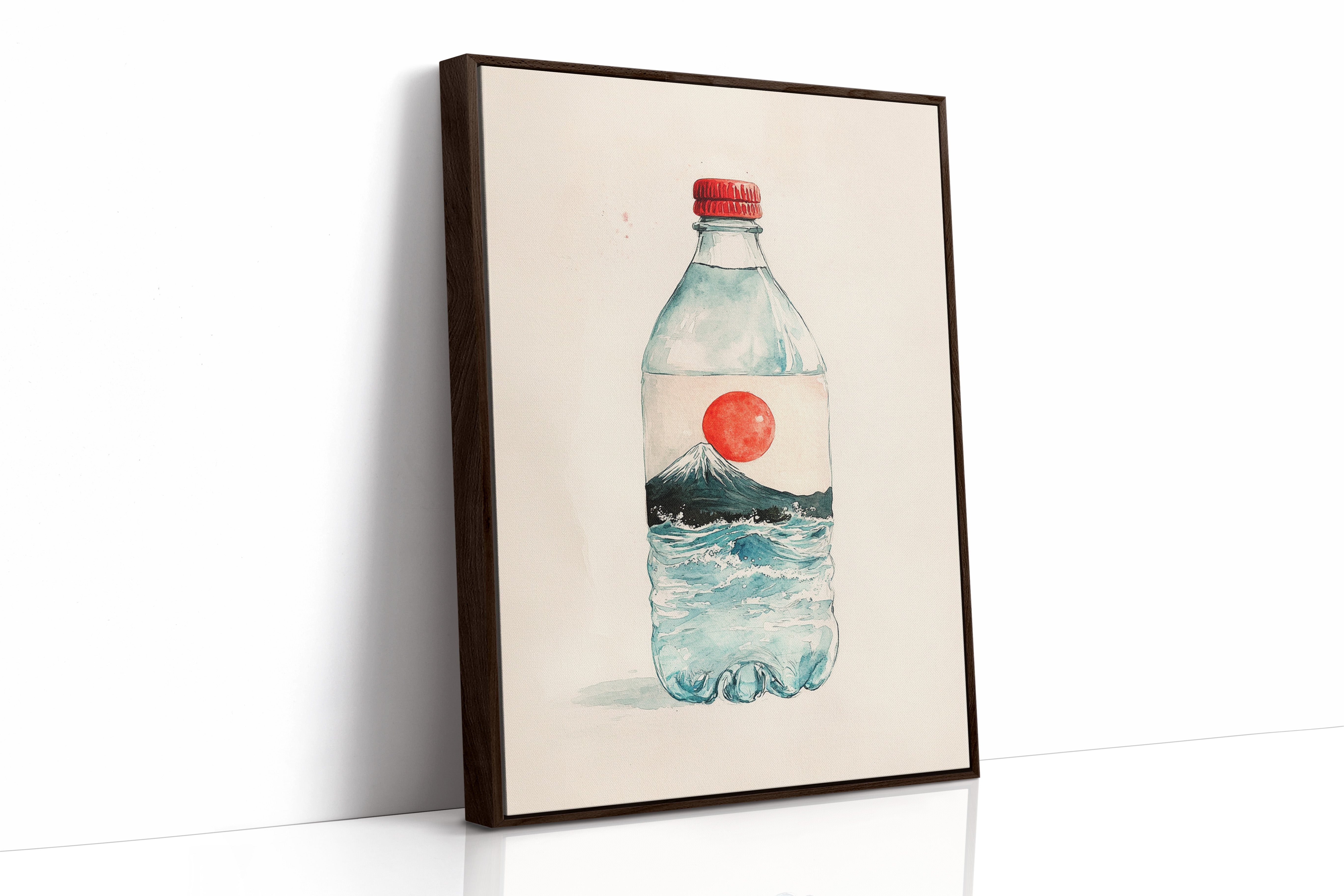 Mount Fuji Flows In Bottle