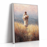 Gentle Guardian Traverses Golden Fields