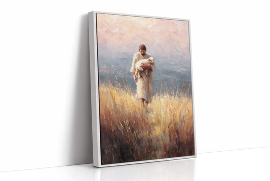 Gentle Guardian Traverses Golden Fields