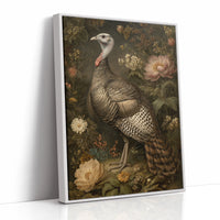 Wild Turkey Among Night Blooms