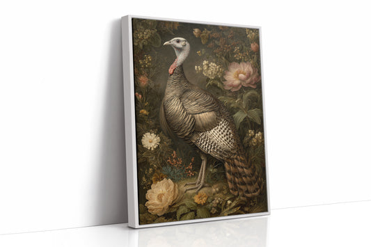 Wild Turkey Among Night Blooms