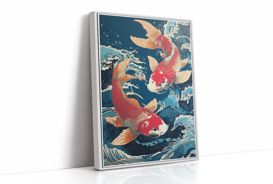 Koi Dance Through Midnight Waters