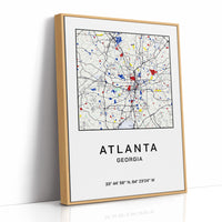 Atlanta, Mapped in Primary Colors