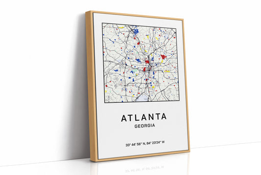 Atlanta, Mapped in Primary Colors