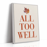 Maple Leaves Write Autumn Letters