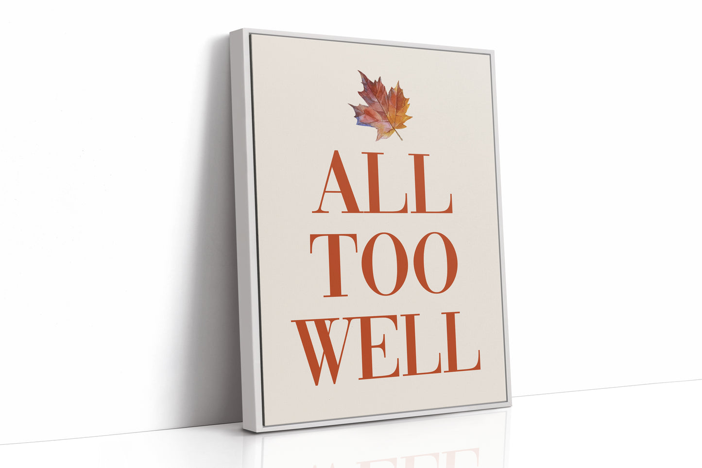 Maple Leaves Write Autumn Letters