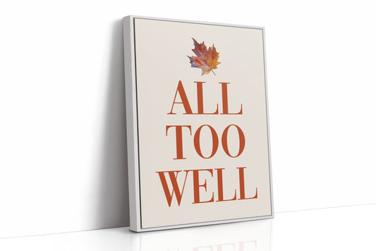 Maple Leaves Write Autumn Letters