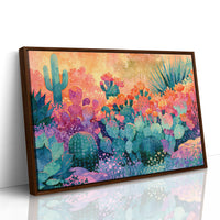 Prickly Pear Bloom, Desert Sunrise