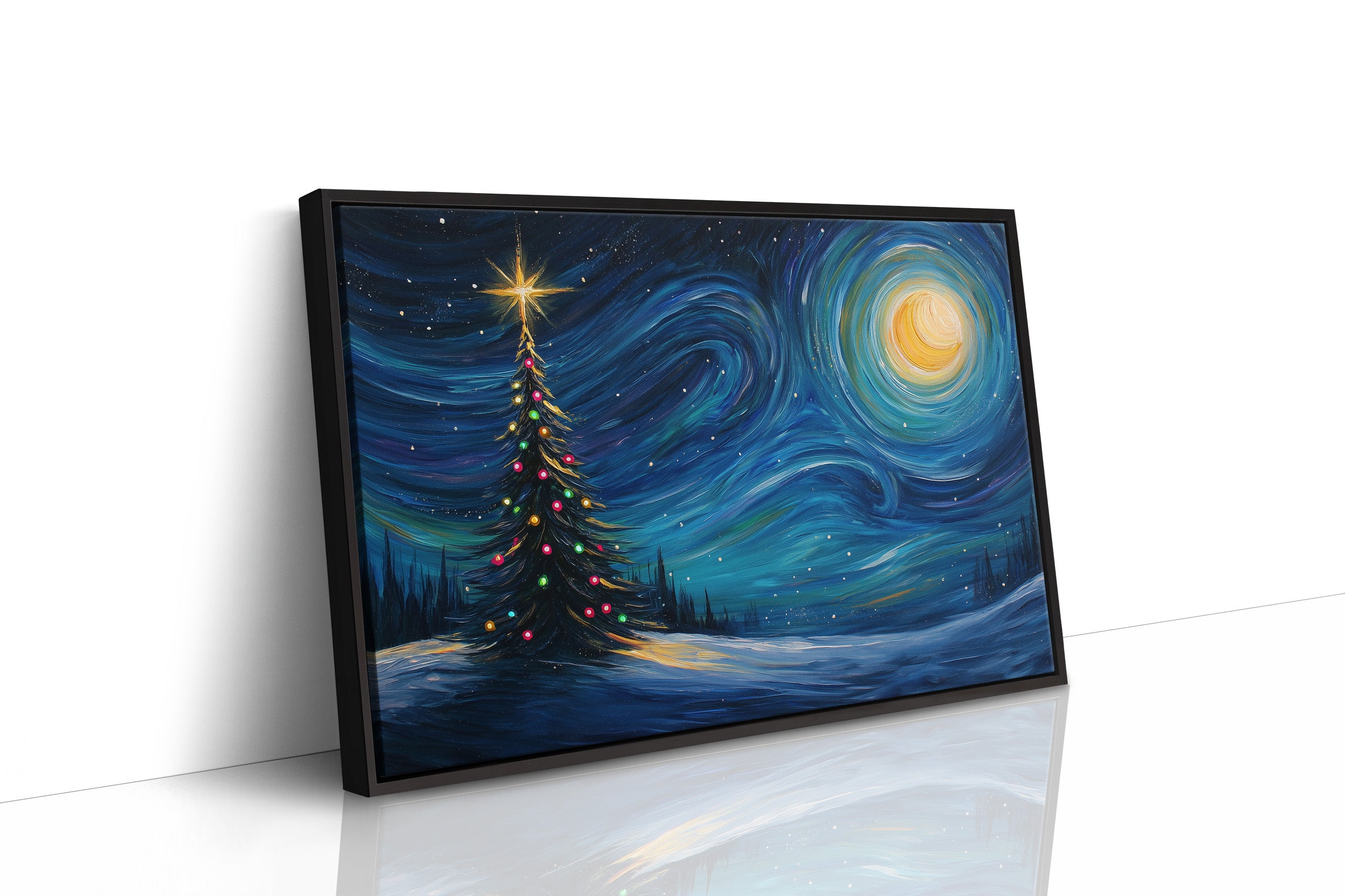 Starlit Pine Dances With Moon