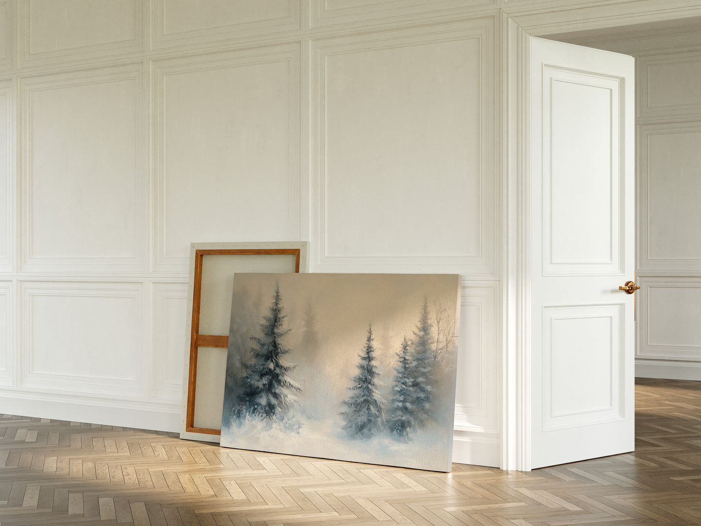 Evergreens Dance Through Winter's Light