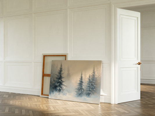 Evergreens Dance Through Winter's Light
