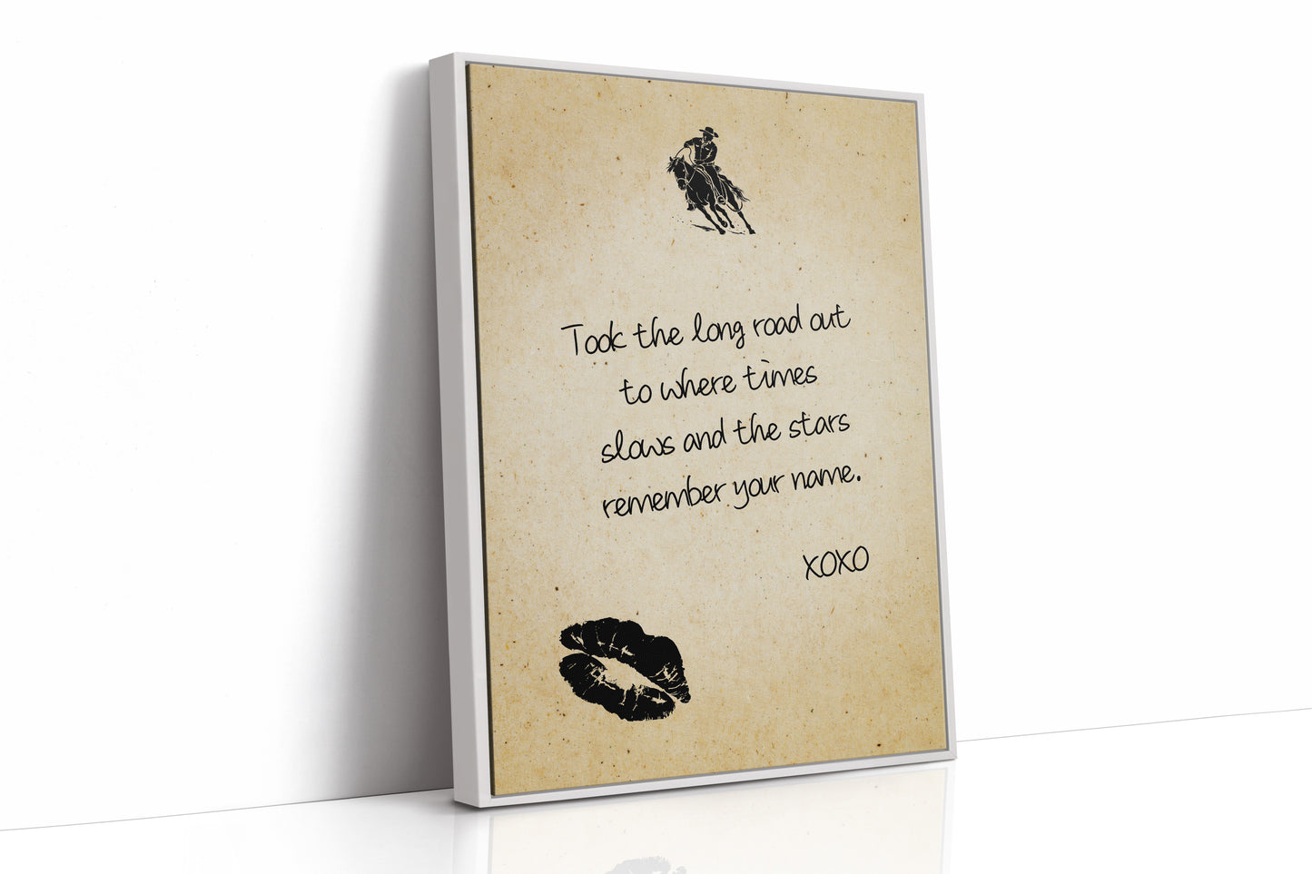 Took the Long Road Out — Cowboy Love Letter Print