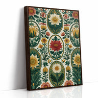 Cameo Blooms on Linen Field