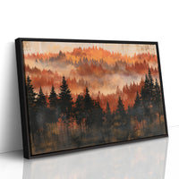 Ridgeline in Amber Fog