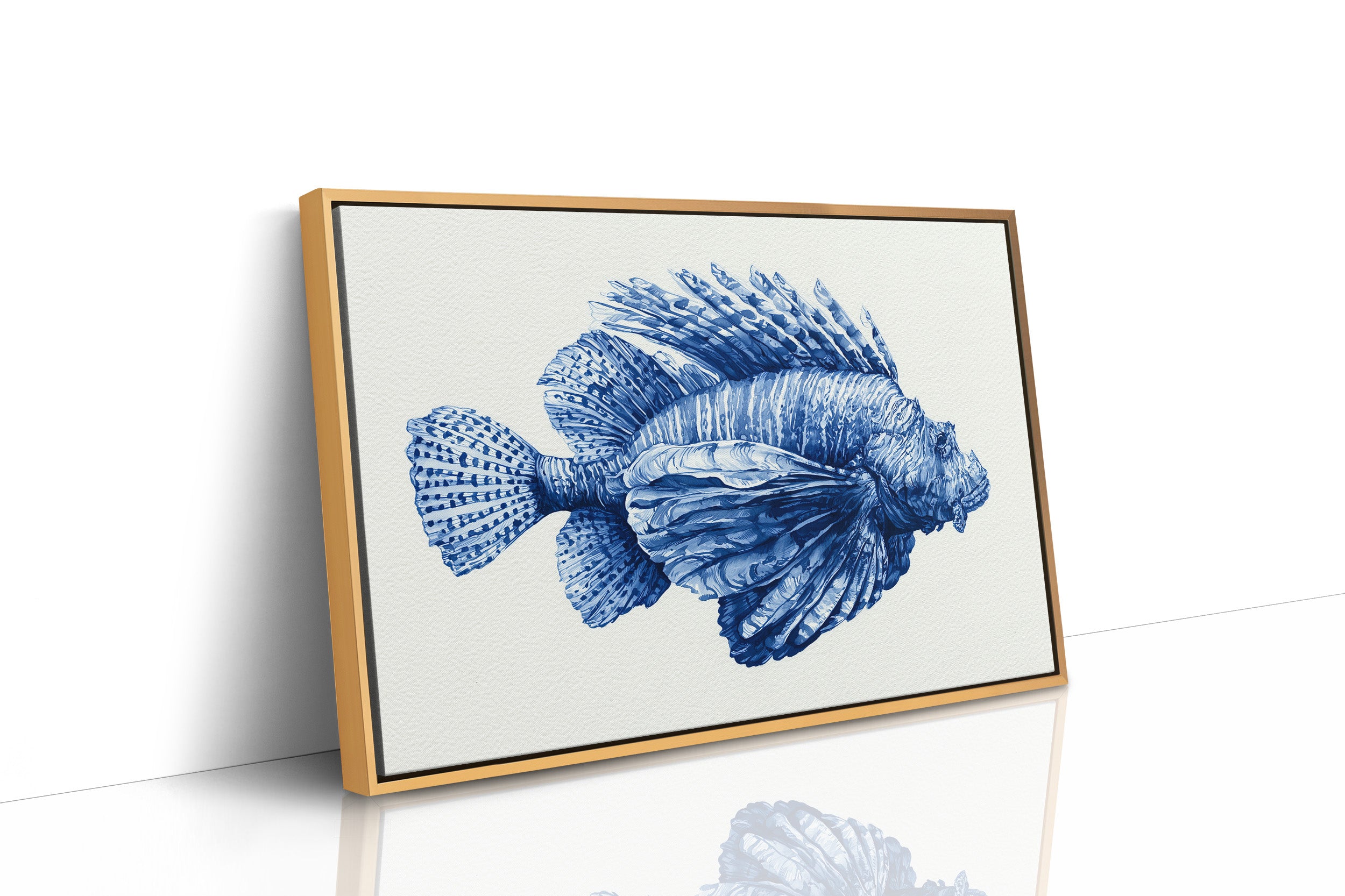 Lionfish in Indigo Ink