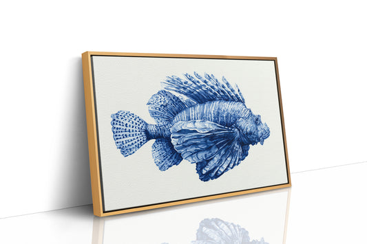 Lionfish in Indigo Ink