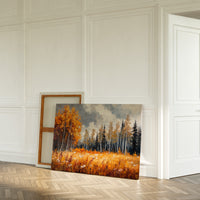 Autumn Meadow Sings Through Birch Lines