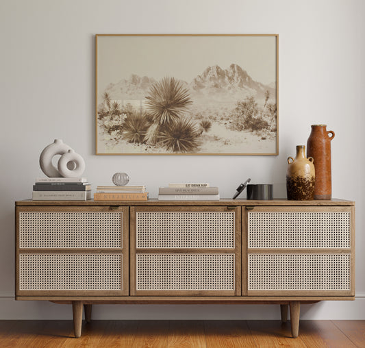 Yucca Blooms Pierce Desert Dawn