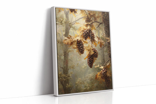 Autumn Secrets Among Pine Branches