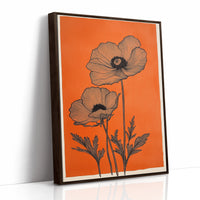 Poppies Draw Lines Against Sunset