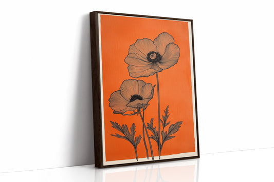 Poppies Draw Lines Against Sunset
