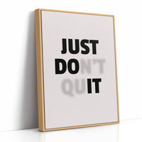 Just Do It No Excuses Typography