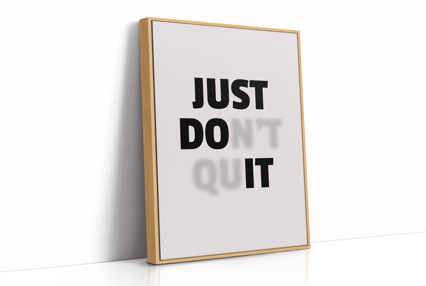 Just Do It No Excuses Typography
