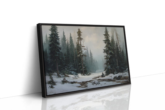 Winter Pines Guard Silent Stream