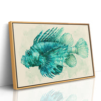 Lionfish in Turquoise Bloom