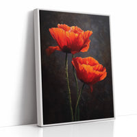 Scarlet Petals Against Darkness