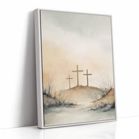 Three Crosses Stand in Sacred Silence