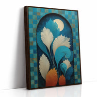 Moonlit Feathers Dance In Turquoise