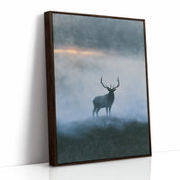 Elk on the Misty Ridge